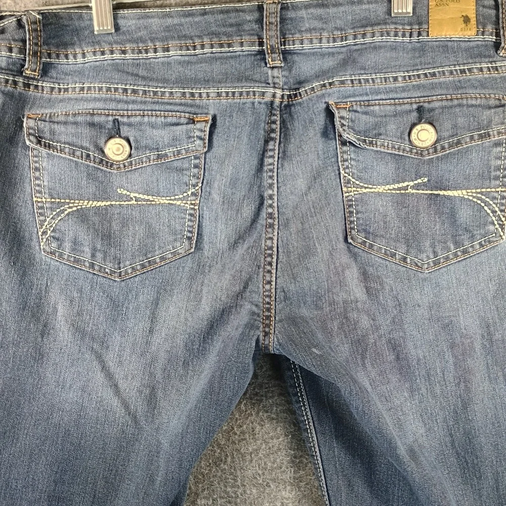 U.S. Polo Assn. Cassidy Boot Cut Jeans Women‎ 17/18 Reg Slim Straight Fit Denim